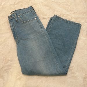 Madewell Slim Wide Leg Cropped Jeans